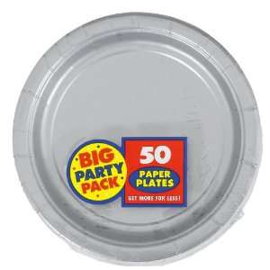   Party By Amscan Silver Big Party Pack Dinner Plates 