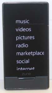 Microsoft Zune HD 16 Black (16 GB) Digital Media Player Used Model 