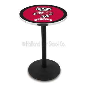   of Wisconsin Badgers Bucky L214 Pub Table