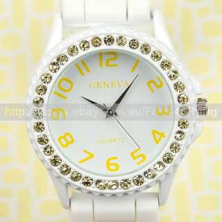 Snow White Series Color Crystal Easy Read Silicone Lady Girl Clean 
