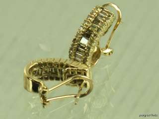 PREVIOUSLY OWNED 10K YELLOW GOLD & DIAMOND PIERCED CLIP BACK EARRINGS 