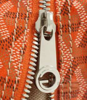Goyard Orange Chevron Canvas Fidji Hobo Handbag  