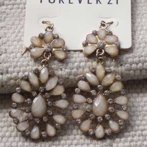 New Dangle Hook Earrings Gift FS Womens Jewelry Forever21 Gold Tone 