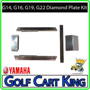 Yamaha G14 G22 Golf Cart Diamond Plate Accessories Kit  