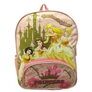  Disney Princess Gold Pink Girls School Backpack Bag Toys & Games