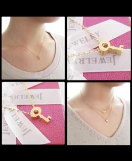 Japanese Petite K14 Yellow Gold Hello Kitty Necklace  