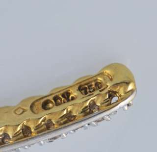 David Yurman 18k Gold Crossover Diamond Stick Earrings  