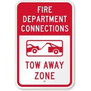  Fire Department Connection, Tow Away Zone (with Graphic 