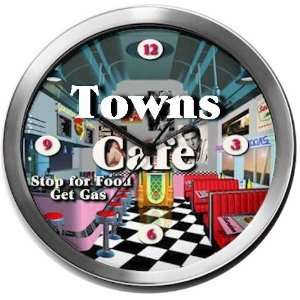  TOWNS 14 Inch Cafe Metal Clock Quartz Movement Kitchen 