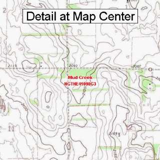  USGS Topographic Quadrangle Map   Mud Creek, Nebraska 