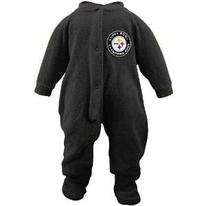 Pittsburgh Steelers Black Super Bowl XL Champions Footed Pajamas 