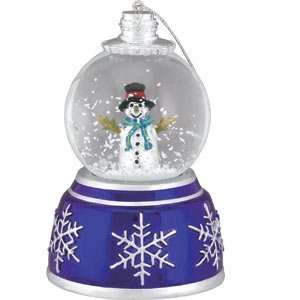  Mr. Christmas Mini Musical Snowglobe Metallic Snowman 