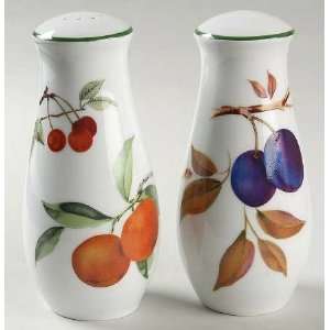 Royal Worcester Evesham Vale Oversized Salt and Pepper Set, Fine China 