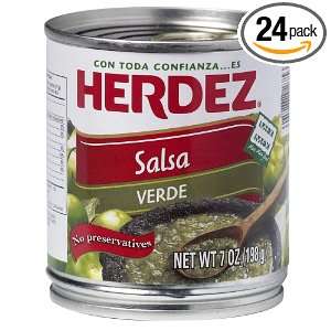 Herdez Salsa Verde, 7 Ounce (Pack of 24) Grocery & Gourmet Food