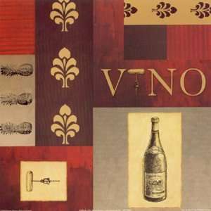  Vino in Red I by William Verner 7x7