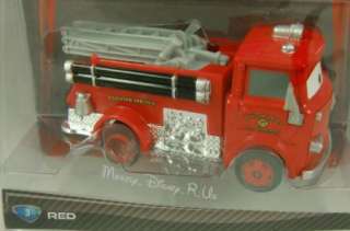 Disney Pixar CARS 2 Movie Deluxe Red Fire Engine Truck #3 Diecast 