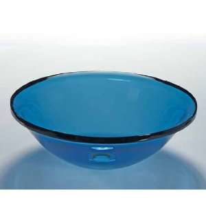  Wells Sinkware Art Glass Vessels   Sheer Color, Azure 