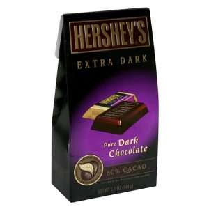 Hersheys Extra Dark 60% Cocoa , 5.1 Ounce Pouch  Grocery 