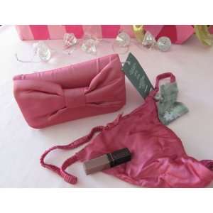  Victorias Secret Pink Silk Celebrate Clutch Bag Gift 