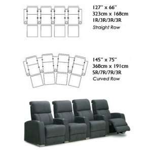  Hiland Row of Four Home Theater Seats Electronics