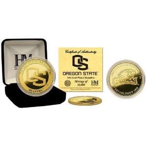  Oregon State Beavers 24KT Gold Coin