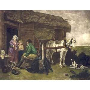 Cottager Going To Market, A Etching Ward, James J Portraiture People 
