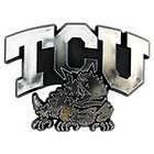 TCU Horned Frogs Chrome Auto Emblem Decal Football Texas Christian 