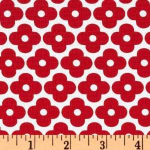  44 Wide Remix Flower Red Fabric By The Yard Arts 
