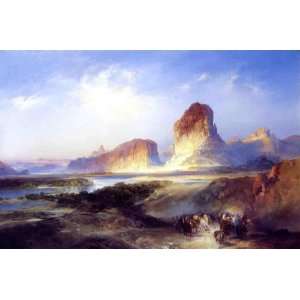   oil paintings   Thomas Moran   24 x 16 inches   Green River, Wyoming 1