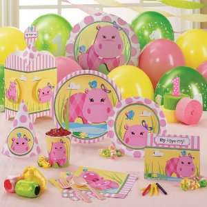 Hippo Pink 1st Birthday Deluxe Party Pack for 16  Toys & Games 