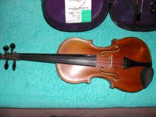 Wonderful old 1918 Beautiful Violin musical instrument w/case bow more 