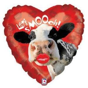  Valentines Balloon  21 Lets Smooch Smoochers Cow Toys 