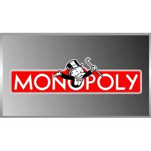  Monopoly the Game Logo Vinyl Decal Bumper Sticker 2x8 