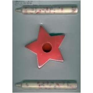  3 D Candle With Star Base Molds