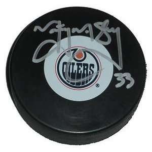    Marty McSorley Signed Edmonton Oilers Hockey Puck 