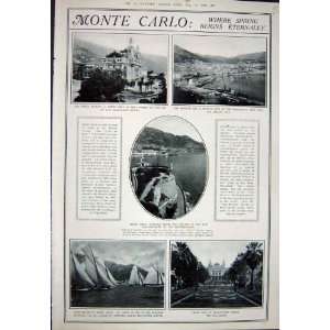   1923 ADVERTISEMENT MONTE CARLO FRANCE HOLIDAY RESORT