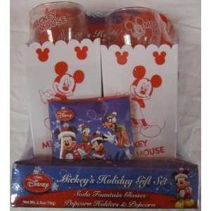   Glass Gift Set Collectible Disney Minnie Holiday