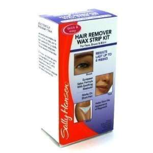  Sally Hansen Wax Strips For Face And Brows (Pack of 4 