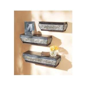  Embossed Front Wall Mantel Set