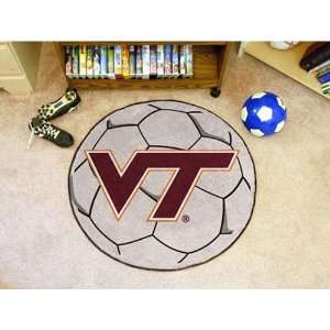  BSS   Virginia Tech Hokies NCAA Soccer Ball Round Floor 