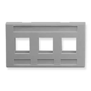  NEW Furniture Faceplate 3Port   Gray (Installation 