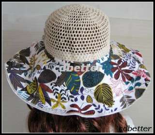 Womens Tea Party Garden Floral Style Wide Brim Sun Hats  