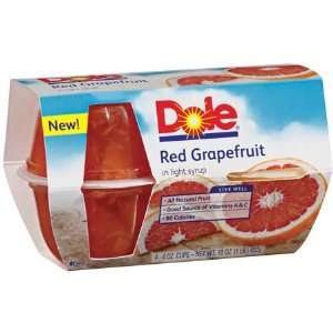 Dole Red Grapefruit in Light Syrup 4 Oz Grocery & Gourmet Food