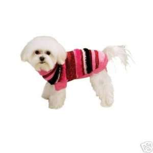  Zack & Zoey Mixed Yarn Striped Dog Sweater XX SMALL 