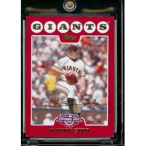  2008 Topps Opening Day # 2 Barry Zito   San Francisco 