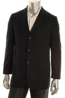 Merona Mens Suit Jacket Blue Pinstriped 40R  