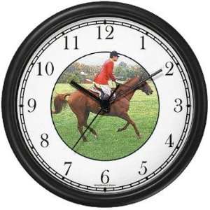 Jumping Horse and Rider #1 (JP6) Wall Clock by WatchBuddy Timepieces 