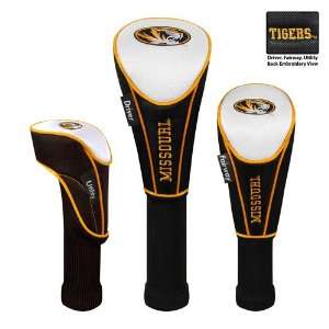  Missouri Tigers NCAA Nylon Headcovers (set of 3) (Driver 