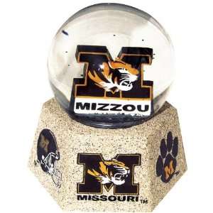 Missouri Tigers Mascot Musical Water Globe with Hexagonal Base  