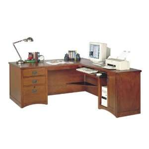  Mission Oak LDesk with Right Return Mission Oak Office 